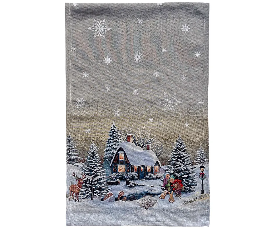 Bieżnik świąteczny zimowa noc 40x135 cm