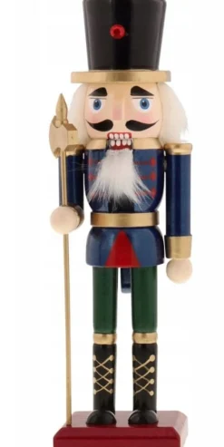 Dziadek do orzechów nutcracker figurka ozdoba świąteczna granatowy
