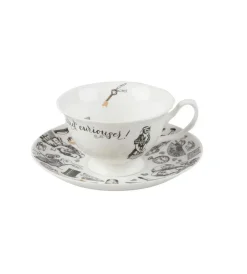 Filiżanka porcelanowa ze spodkiem Alicja w Krainie Czarów 210 ml