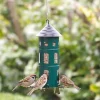 Karmnik dla ptaków metalowy zielony