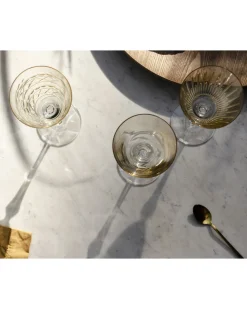 Kieliszki do szampana prosecco 3 sztuki żółte Veranda