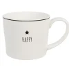 Kubek do herbaty ceramiczny Happy komplet 6 szt.