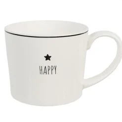 Kubek do herbaty ceramiczny Happy komplet 6 szt.