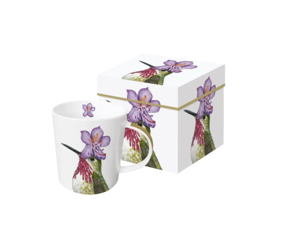 Kubek Porcelanowy Koliber w Ozdobnym Pudełku 350 ml