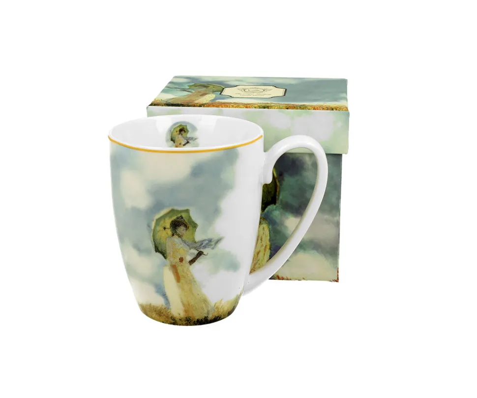 Kubek porcelanowy Monet Kobieta z parasolką