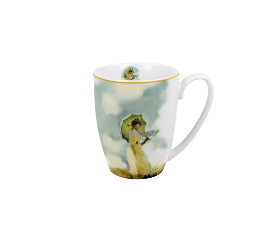 Kubek porcelanowy Monet Kobieta z parasolką