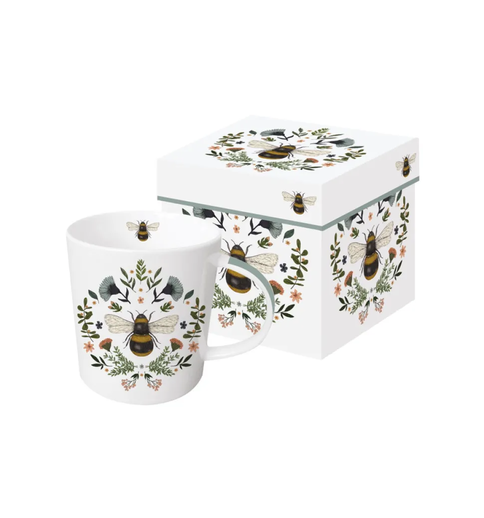 Kubek Porcelanowy Pszczoła w Ozdobnym Pudełku 350 ml