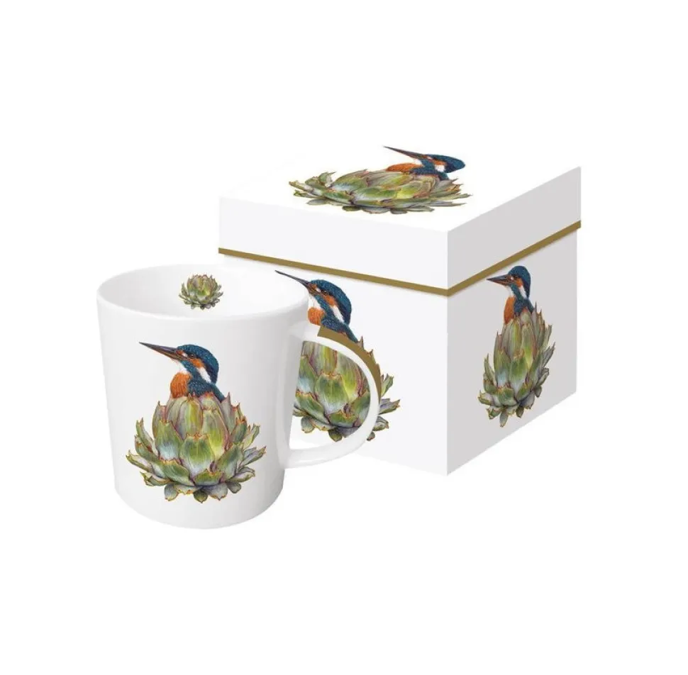 Kubek Porcelanowy Zimorodek w Ozdobnym Pudełku 350 ml