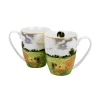 Kubki porcelanowe Monet Pole maków komplet 2 szt.