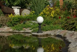 Lampa ogrodowa stojąca kula lampa zewnętrzna żeliwna 20fi