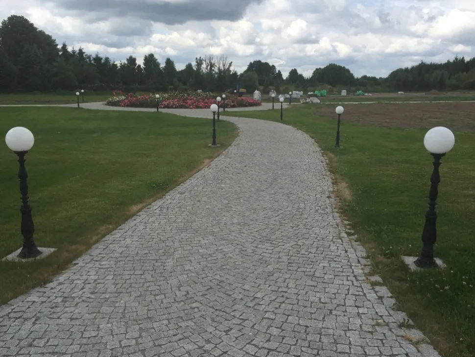 Lampa ogrodowa stojąca kula lampa zewnętrzna żeliwna 25fi 140 cm