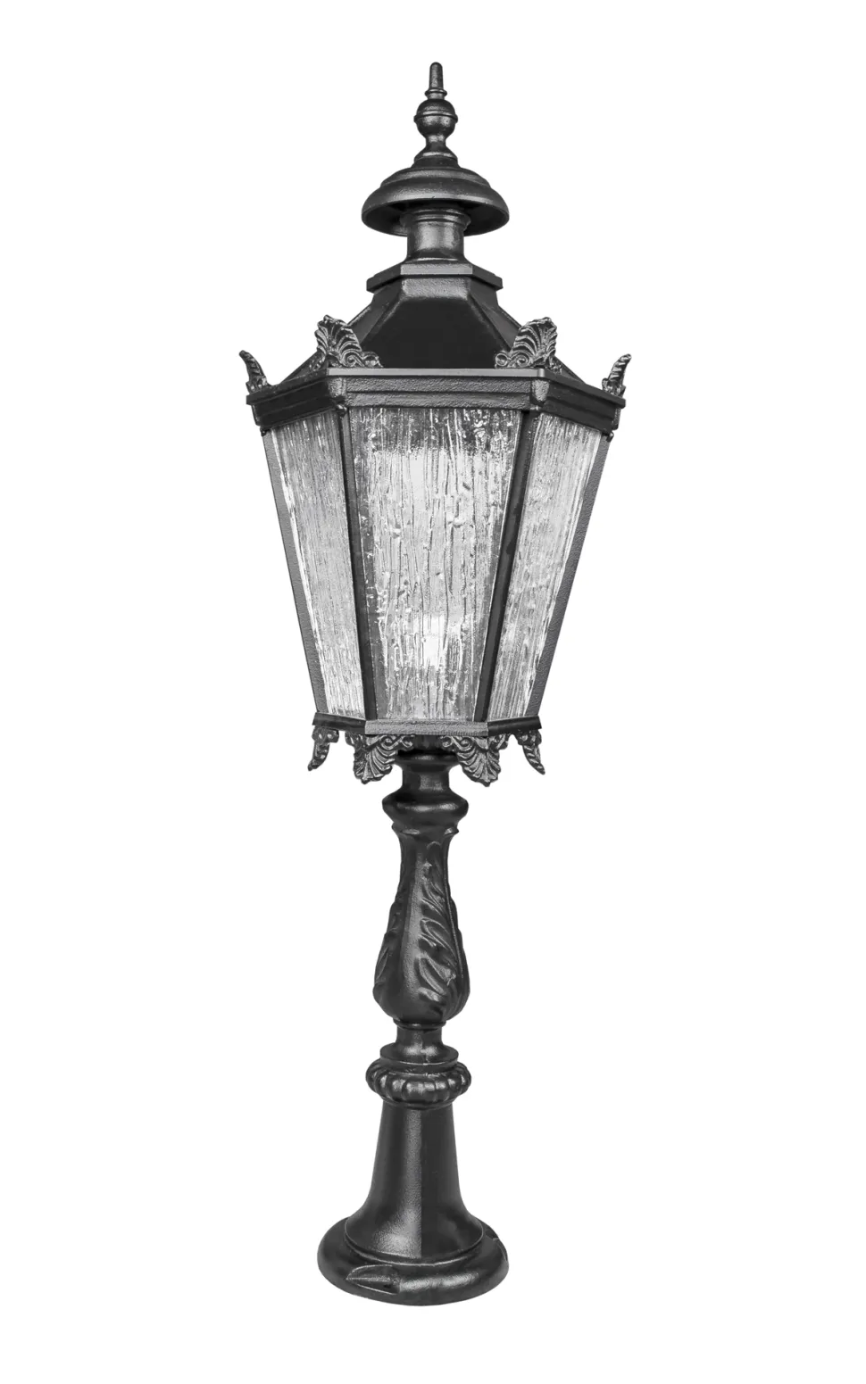 Lampa ogrodowa stojąca lampion lampa zewnętrzna żeliwna 113cm