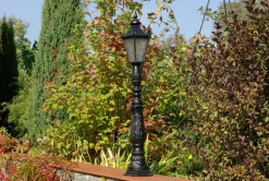 Lampa ogrodowa stojąca lampion lampa zewnętrzna żeliwna 123cm