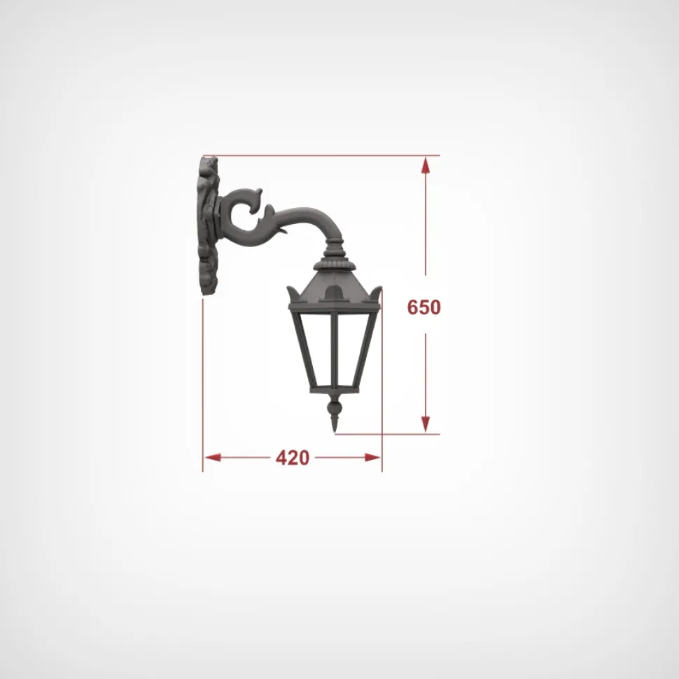 Lampa zewnętrzna ogrodowa kinkiet zewnętrzny lampion wiszący mały