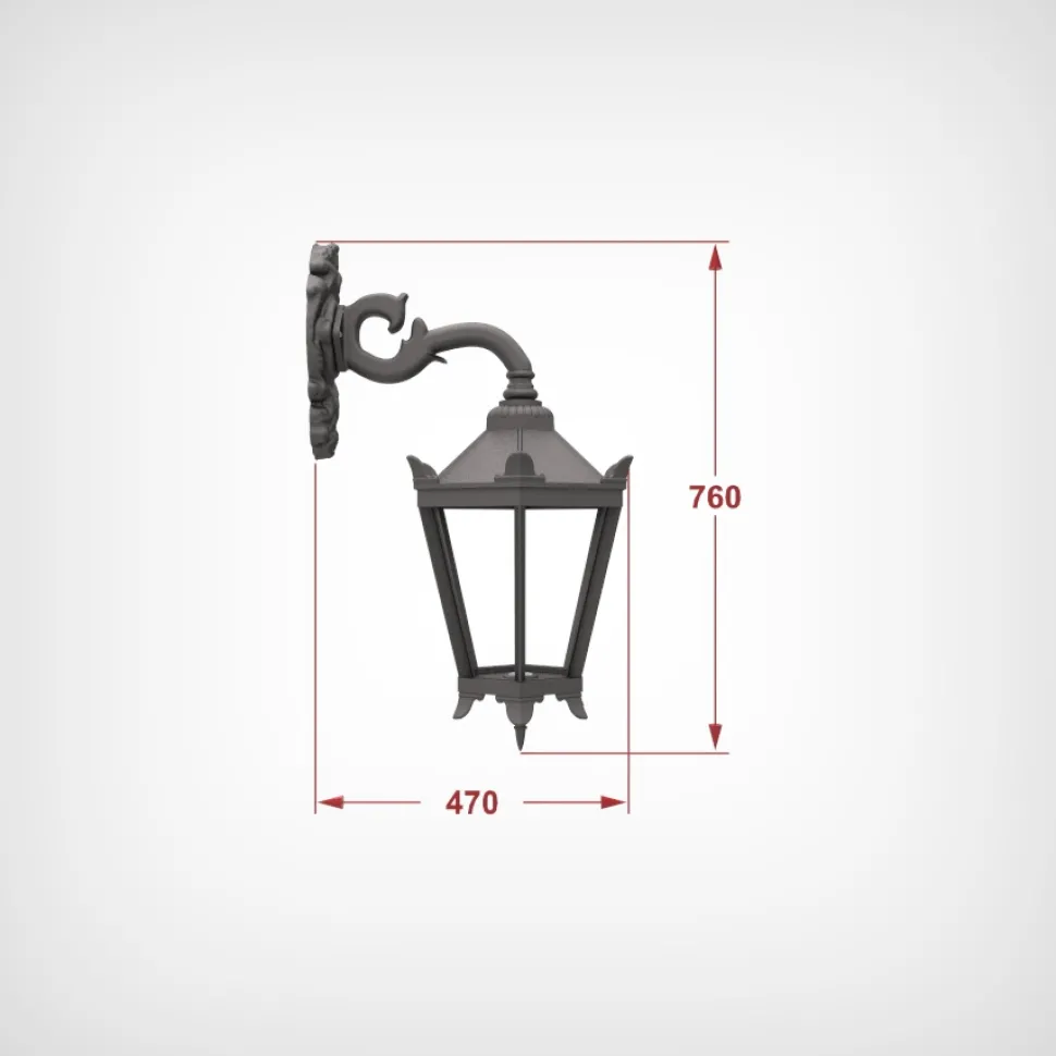 Lampa zewnętrzna ogrodowa kinkiet zewnętrzny lampion wiszący duży