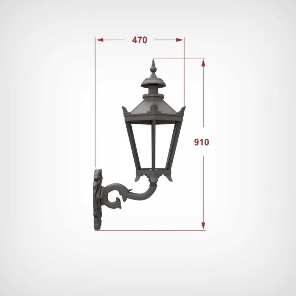 Lampa zewnętrzna ogrodowa kinkiet zewnętrzny lampion stojący duży