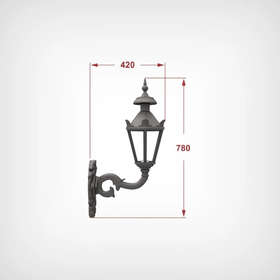 Lampa zewnętrzna ogrodowa kinkiet zewnętrzny lampion stojący mały