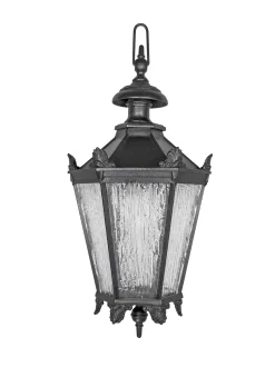 Lampa zewnętrzna sufitowa wisząca żeliwna lampion duży