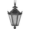 Lampa zewnętrzna sufitowa wisząca żeliwna lampion mały