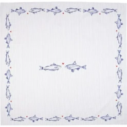 Obrus bawełniany 130x180 cm rybki