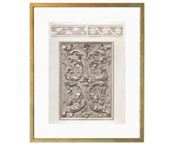 Plakat retro detal architektoniczny