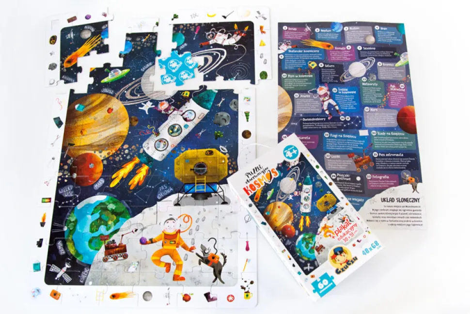 Puzzle obserwacyjne Kosmos dla dzieci 4+ CZU CZU