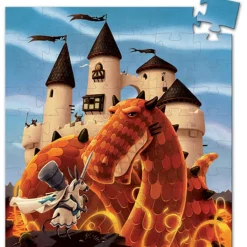 Puzzle smok zamek 4+ Djeco