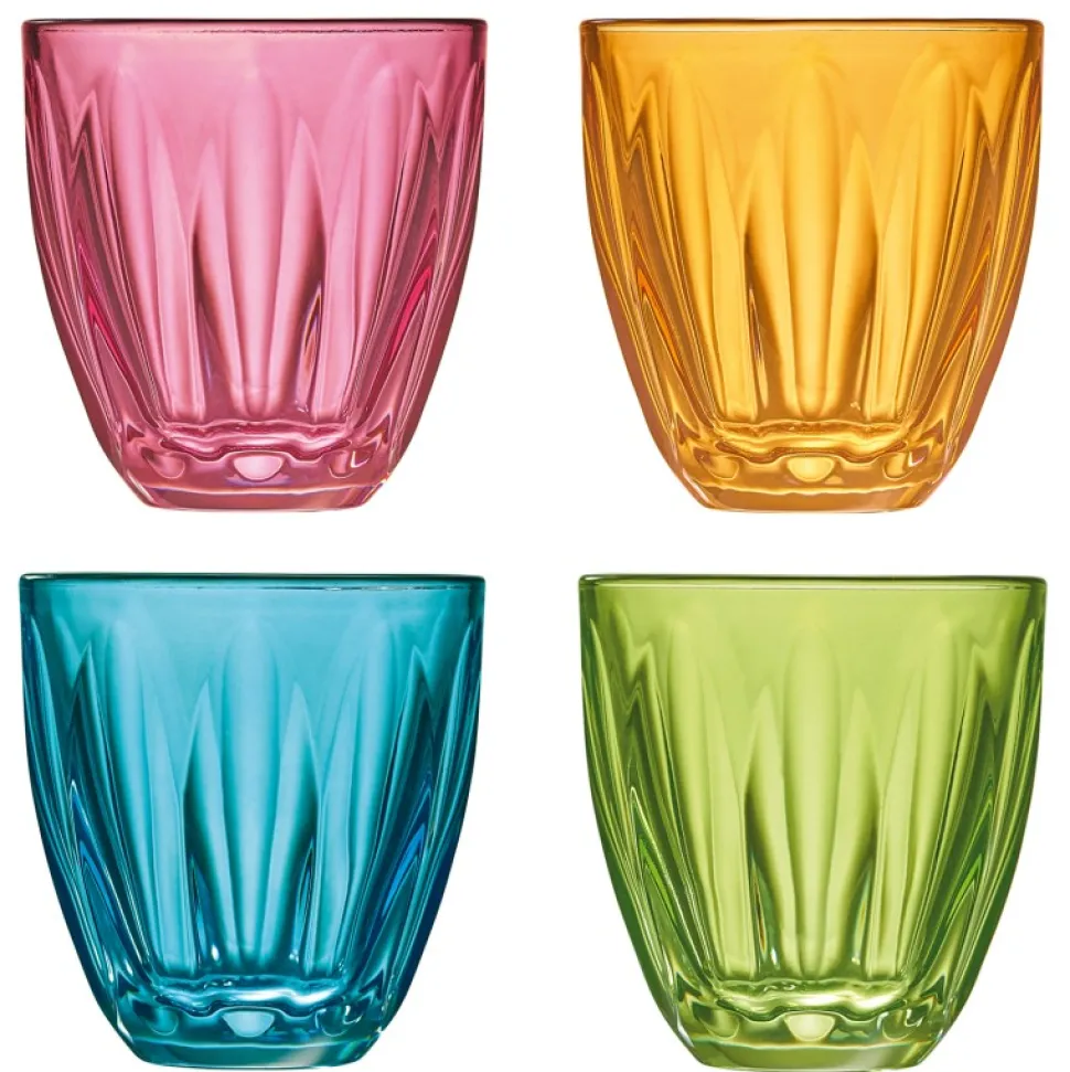 Szklanka Lily komplet 4 szt. szklanki kolorowe 250 ml