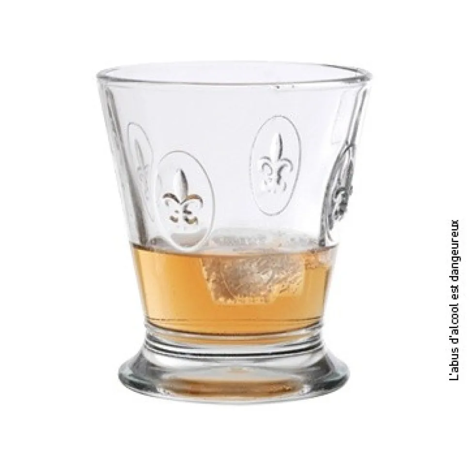 Szklanki Fleur de lys Lilijka La Rochere przezroczyste 250 ml 6 szt.