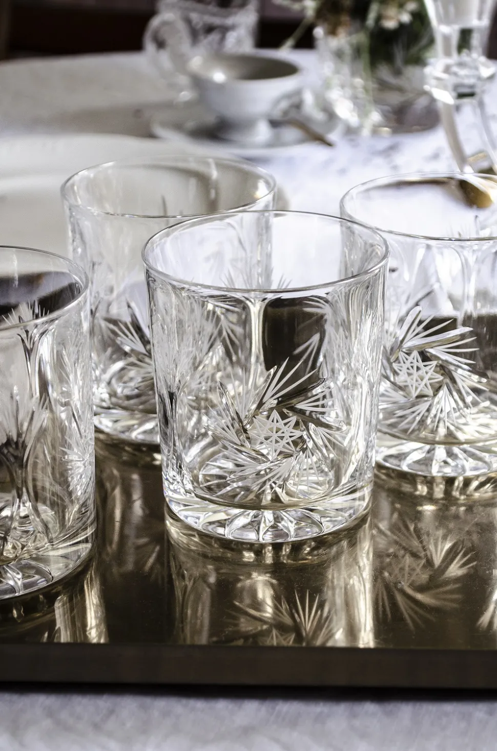 Szklanki kryształowe do whisky 6 sztuk Młynek