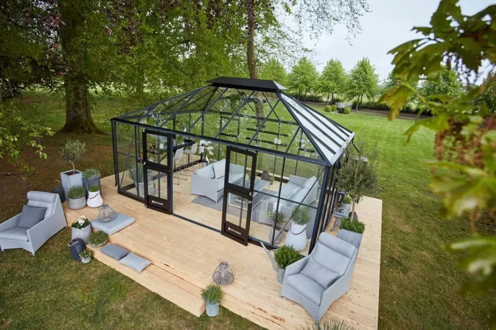 Szklarnia ogrodowa oranżeria Grand Oase (18,8 m2; 5,11 x 3,68 x 2,79 m)