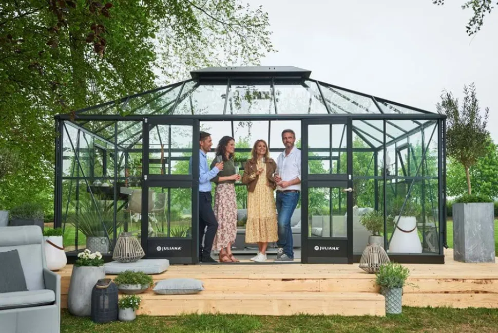 Szklarnia ogrodowa oranżeria Grand Oase (18,8 m2; 5,11 x 3,68 x 2,79 m)