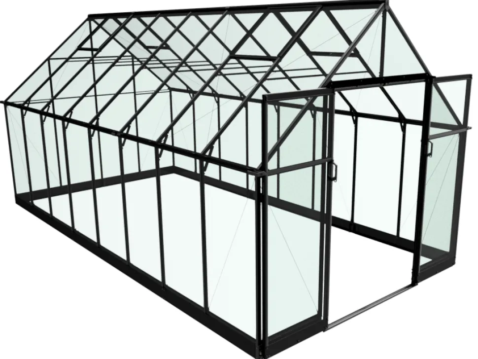 Szklarnia ogrodowa QUBE 812 (9,9 m2, 2,51 x 3,84 m)