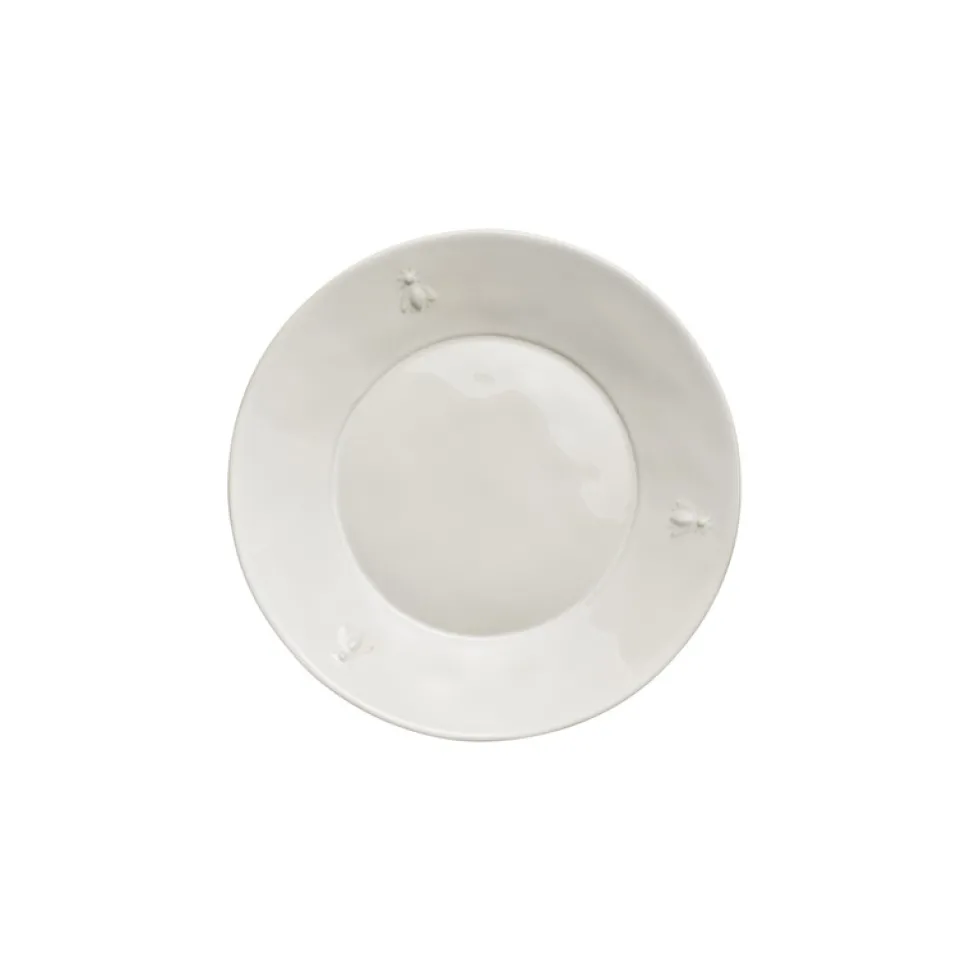 Talerz Ceramiczny Pszczoła Kremowy La Rochere komplet 4 szt. 21 cm