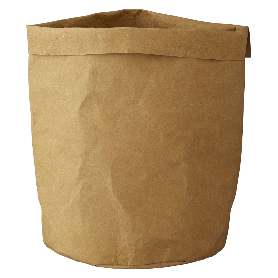 Torba papierowa dekoracyjna naturalna osłonka na doniczkę 25 cm