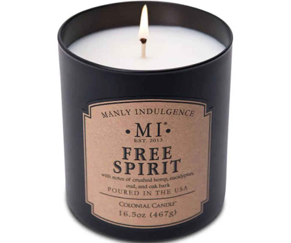 Świeca sojowa Free Spirit Colonial Candle zapachowa w szkle 467g