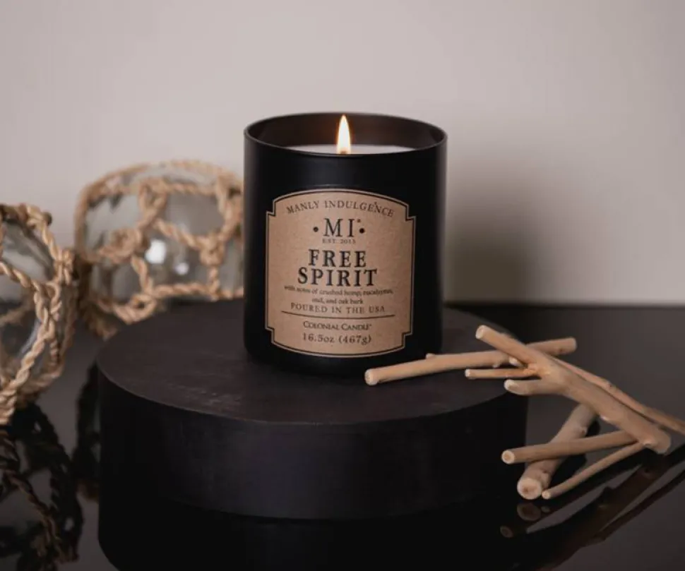 Świeca sojowa Free Spirit Colonial Candle zapachowa w szkle 467g