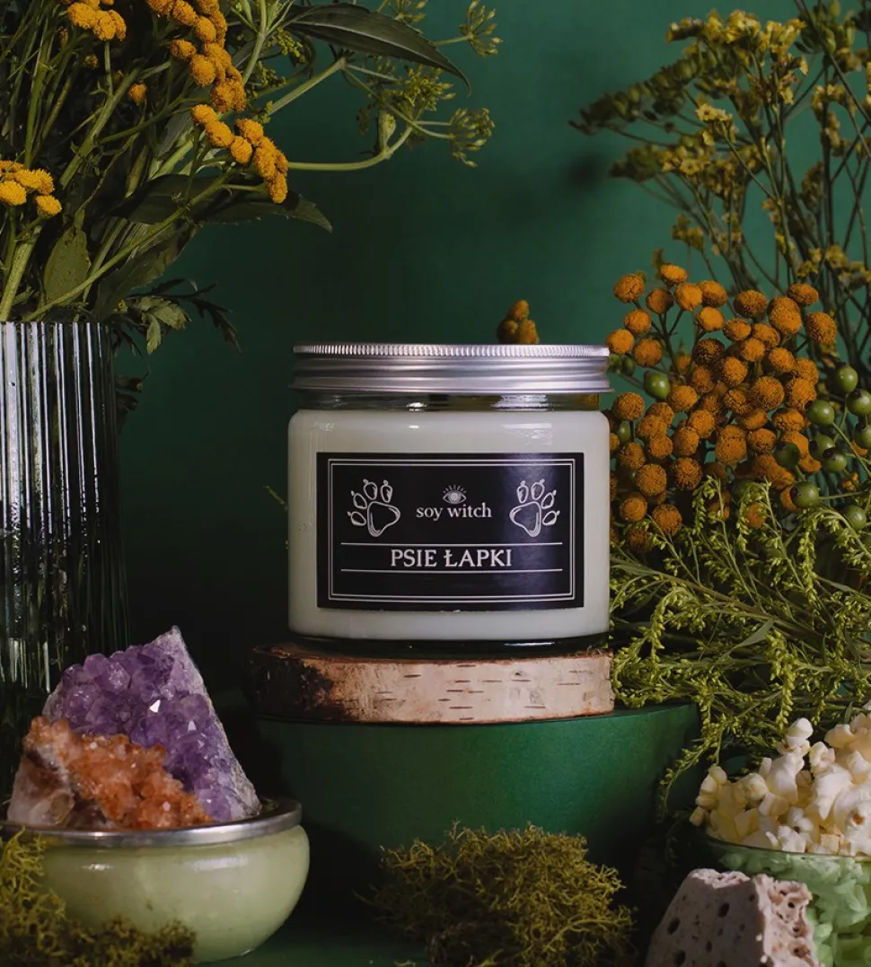 Świeca sojowa psie łapki Soy Witch 250 ml