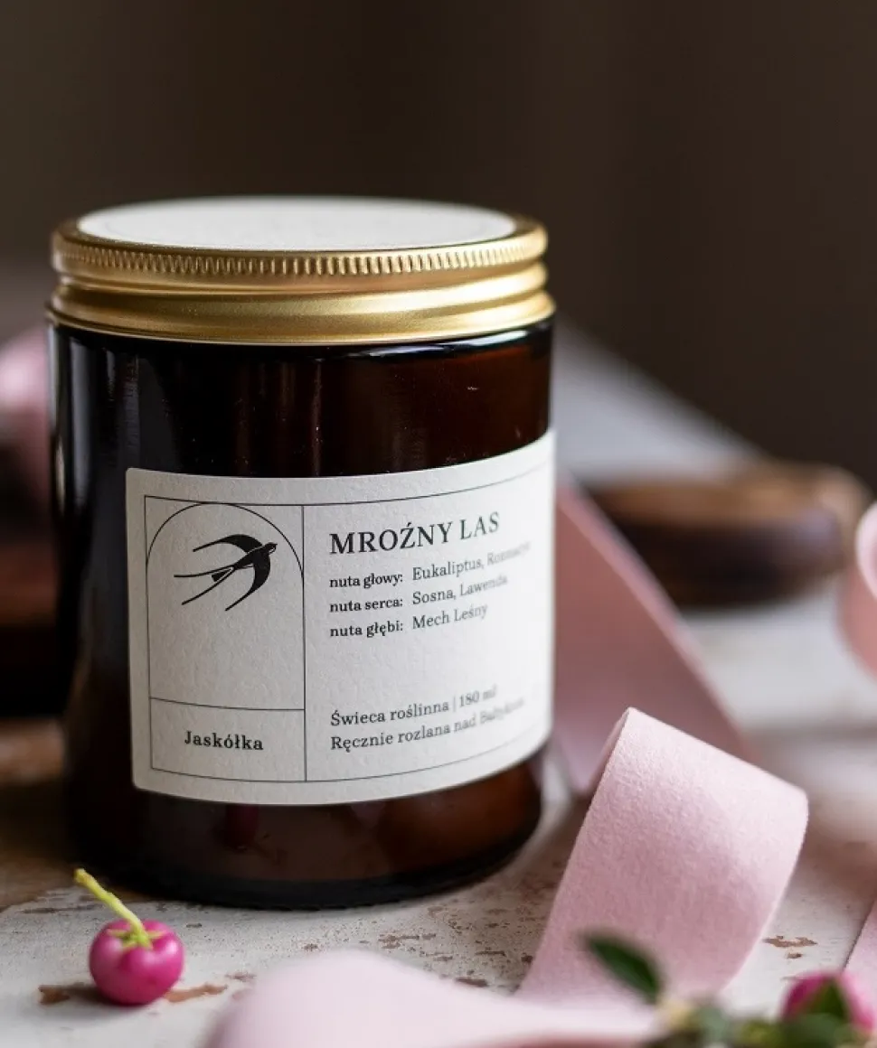 Świeca sojowa zapachowa Mroźny Las 180 ml