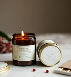 Świeca sojowa zapachowa Zimowa Noc przy Kominku 180 ml