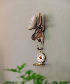 Wieszak do przedpokoju drewniany łoś