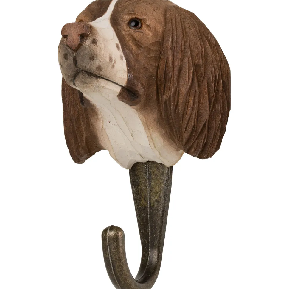 Wieszak do przedpokoju drewniany ręcznie robiony Spaniel