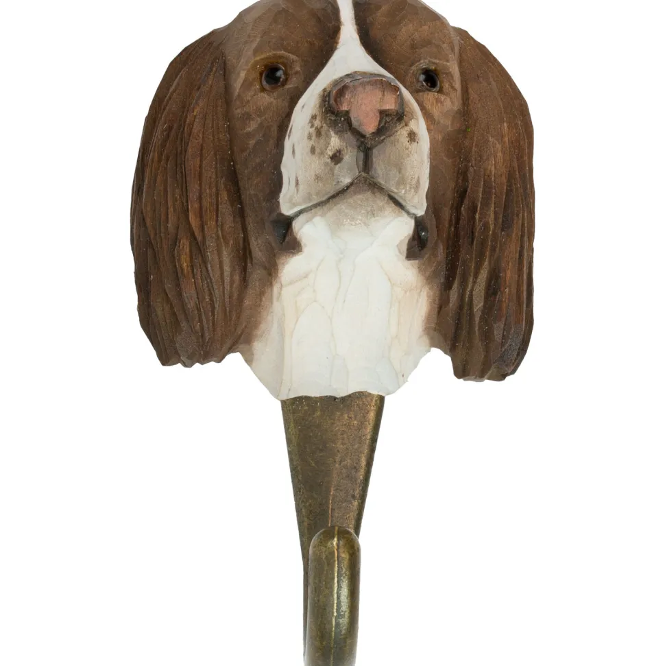 Wieszak do przedpokoju drewniany ręcznie robiony Spaniel