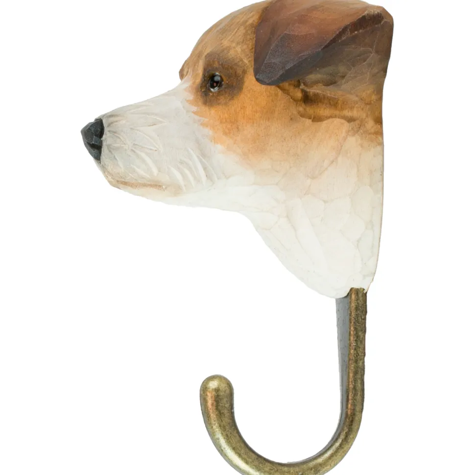 Wieszak do przedpokoju drewniany ręcznie robiony Jack Russell Terrier
