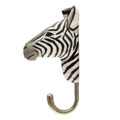 Wieszak drewniany ręcznie robiony zebra