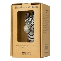 Wieszak drewniany ręcznie robiony zebra