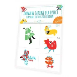 ZMYWALNE TATUAŻE DLA DZIECI - POTWORY